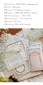 Journamm 100pcs/pack Creative Memo Pads Set DIY Scrapbooking School Supplies Collage Stationery Junk Journal Vintage Notes Paper