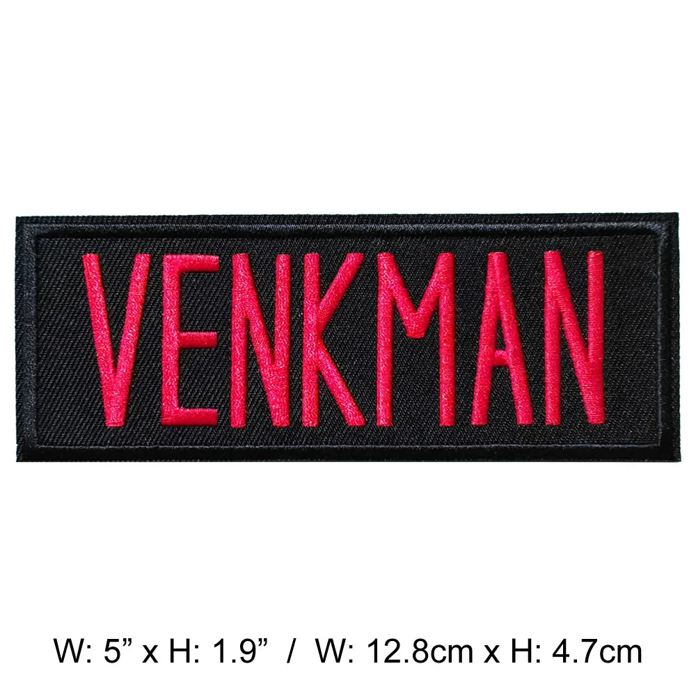 VENKMAN STANTZ SPENGLER ZEDDEMORE Embroidered iron on patches Name Tag Fabric Application for Clothing Accessories Badge DIY