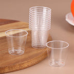 50Pcs 30ML Disposable Mini Clear Plastic Dessert Cup For Outdoor Picnic Birthday Party Jelly Salad Cup Kitchen Tableware Tasting