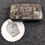 Quick Dry Detail Ink Pad DIY Making Greeting Cards Smearing Stamps Tsukineko VersaFine CLAIR