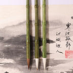 Oil Watercolor Chinese Calligraphy Brush Wood Oil Painting Art Paint Brush Wolf Hair Scriptures Writing Brush Drawing Tool