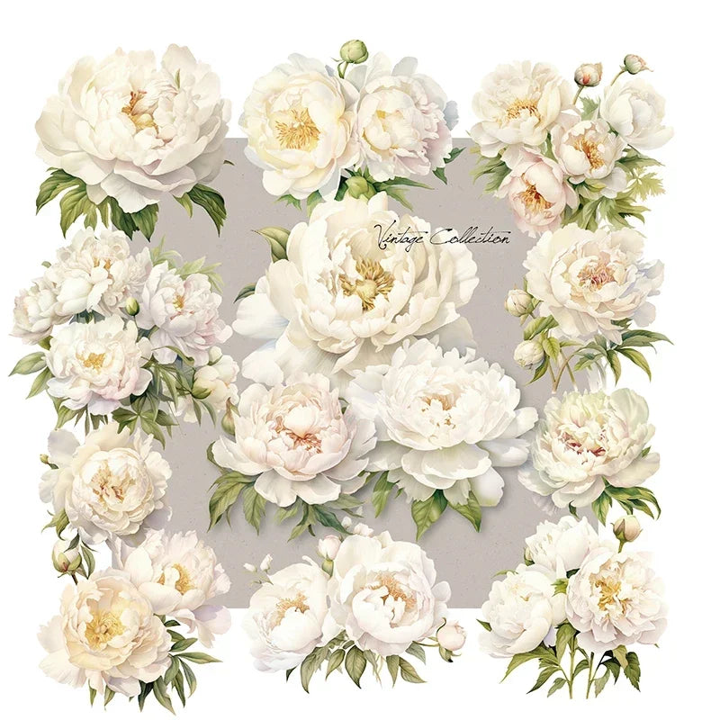 Vintage Mottled Clip Lady Hand Cardstock DIY Junk Journal Collage Flower Frame Door Craft Paper Thick Card Material Scrapbooking
