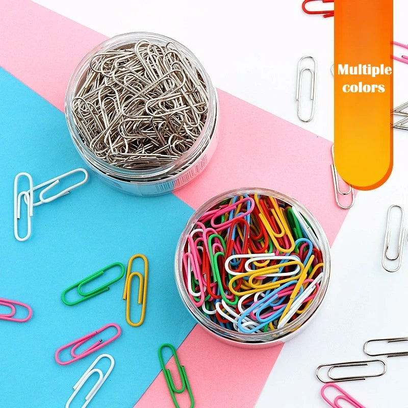 M&G Paper Clips - Silver Barrel & Cute Colorful Styles Office Supplies Small Size Ideal As Bookmarks for Organizing Papers
