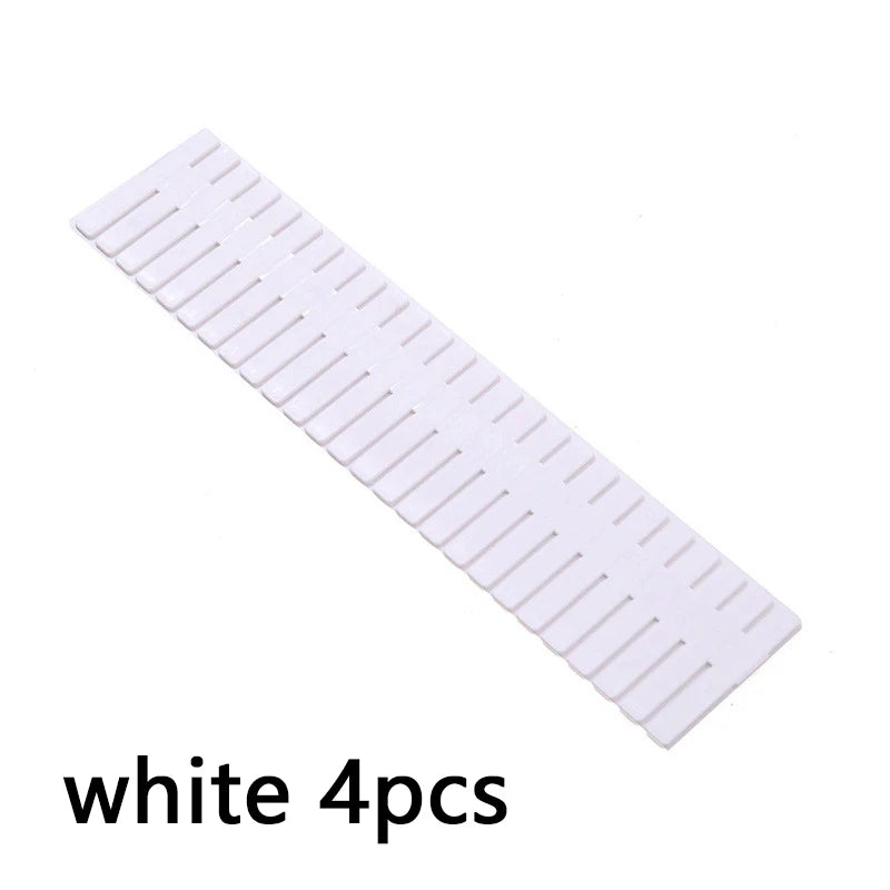 4Pcs Drawer Storage Dividers Sock Compartment Box Free Combination Plastic Partition Board Underwear Grid Divider Organizer Cosmetics Miscellaneous Compartment Box