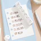 Cute Cat Emoji Stamp Daily Life Work Good Mood Series Cartoon Mini Pattern Stamps for Journaling Planner Diy Scrapbooking Decor