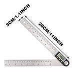 200mm 300mm Stainless Steel Digital Protractor Angle Ruler Electron Goniometer Angle Finder Meter Angle Gauge Measuring Tools