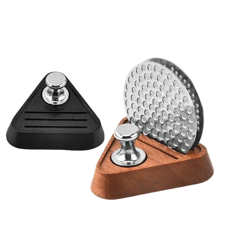 51/53/58MM Portafilter Espresso Universal Filter Storage Rack Coffee Puck Screen Stand Reusable Wooden Coffee Filter Stand