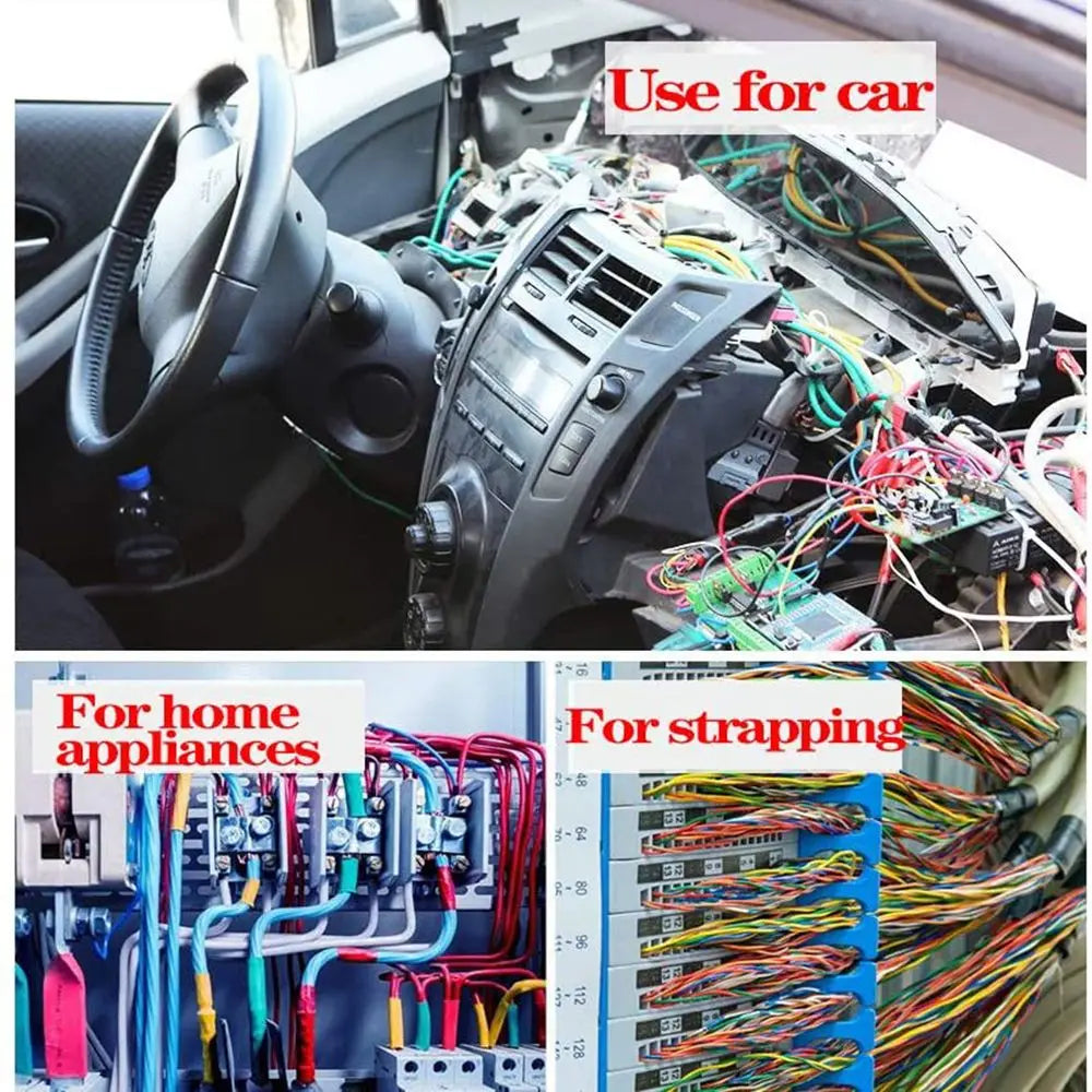 1roll 15/25M Width 9/15/19/25/32MM Wrapping Tape Cable Fixed Automotive Heat-resistant Wire Harness Tape Adhesive Cloth Fabric
