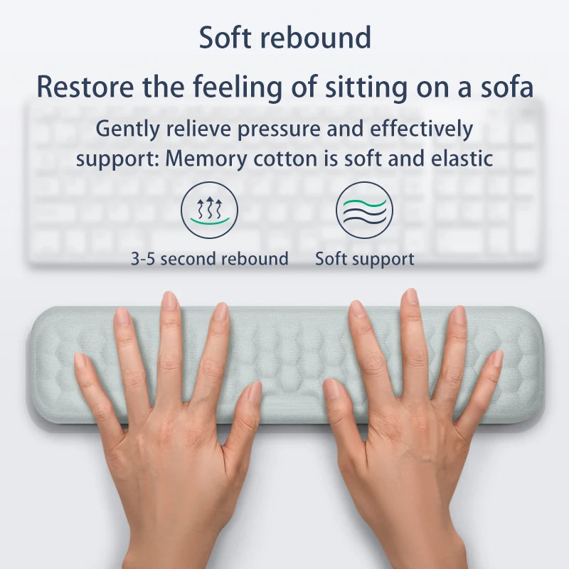 Keyboard Mouse Wrist Protection Rest Pad Ergonomic Office Typing Relax Wrist Memory Foam Mouse Pad PC Computer Laptops Mouse Pad