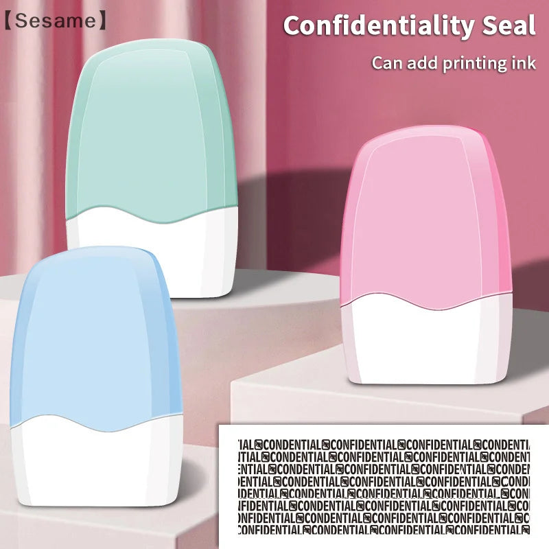 〔Sesame〕Identity Protection Roller Stamp Stop ID Identity Theft Identification Shielding Privacy Secret And Address Shielder
