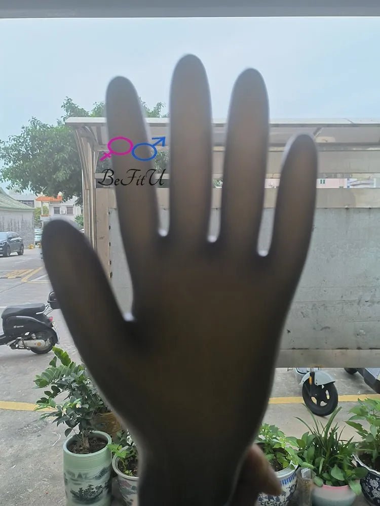 Chlorinate Latex Gloves Short Mittens Seamless Five-Finger Design New Chlorination 3D Version for Enhanced Protection