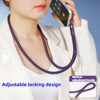 Universal Phone Lanyard with Clip Upgraded Anti-Drop 360° Rotation Adjustable Neck/Crossbody Strap for All Phone Cases