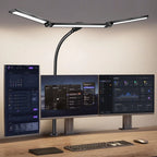 3/2/1-head Eye Caring Architect Lamp with Clamp Computer Monitor Flexible Gooseneck Colour-adjustable Table Lamp for Home Office
