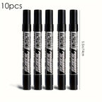 10pcs Permanent Marker Set, Waterproof Black Ink High-Capacity Oil-Based Office Supplies for  Office Supplies and Accessories