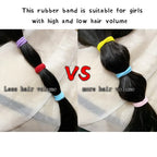 50/100/300pcs Kids Elastic Hair Bands Girls Sweets Scrunchie Rubber Band for Children Hair Ties Headband Baby Hair Accessories