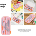 1Set Math Compass Set for and Students Protractor Ruler Kit School Supplies Portable Drafting Tools for Learning and