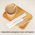Individually Paper Wrapped Wooden Coffee Stirrers Disposable Wood Sticks for Coffee/Tea/Hot Beverage/Hot Chocolate/Cold Drinks