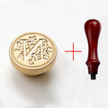 2PCS Clear Sealing Stamp Head Wax Seal Craft Supplies Wax Seal Stamp and Handle Stamp Scrapbooking Supplies Craft HCZ0106