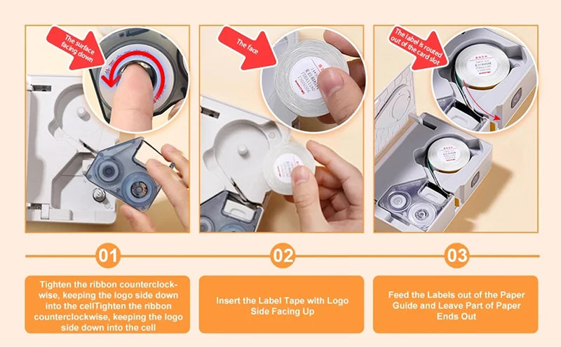 Niimbot N1/B18 Thermal Transfer Label Printer Label Maker with Black Ribbon Paper Tag Sticker for Home Office Jewelry Garden