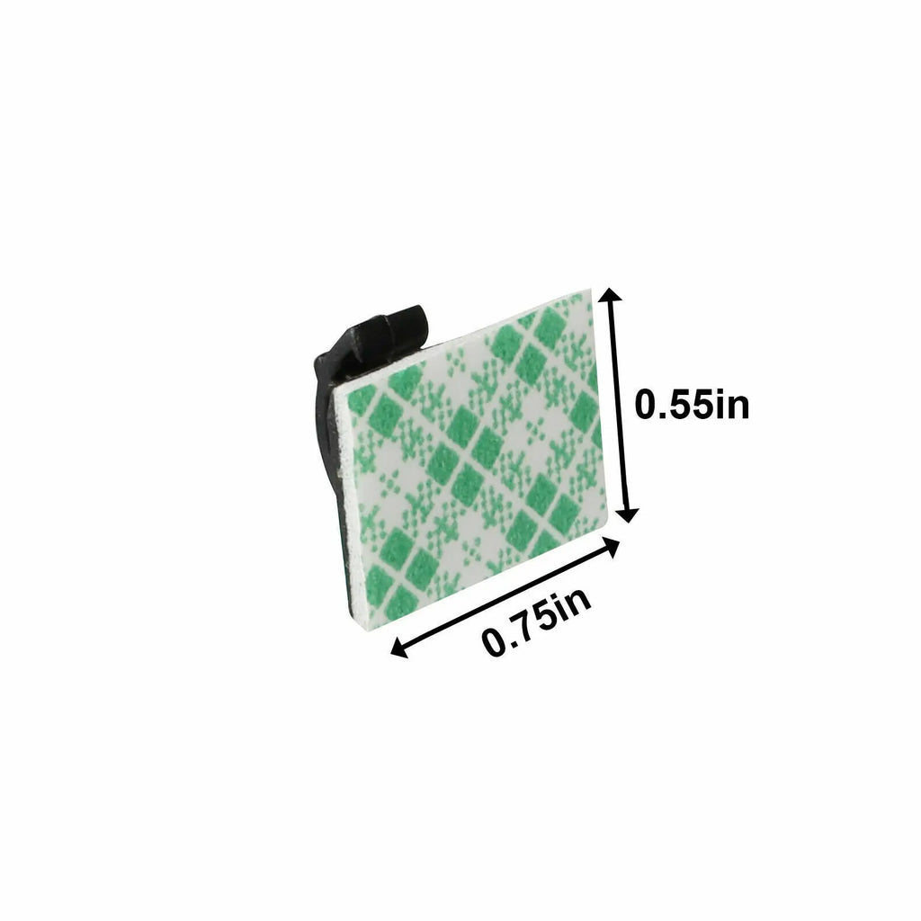100pcs Stickable Clips Double-sided Tape Adhesive Cable Wire Clips Cable Management Wire Cable Holder Clamps Cable Tie Holder