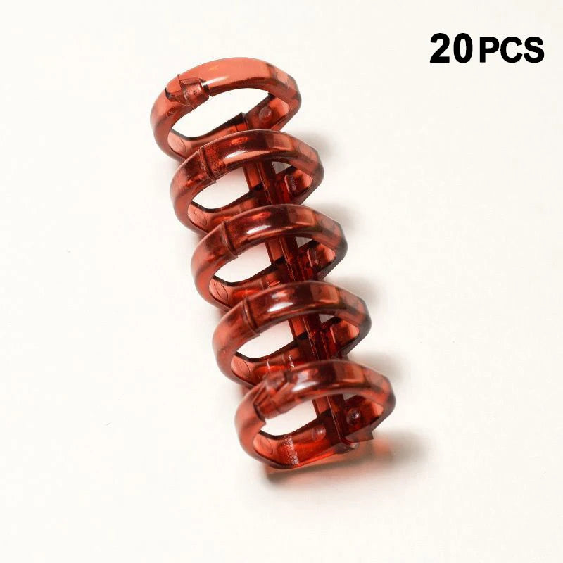 New 20Pcs Binder Buckle Loose-Leaf Book Accessories Binding Ring Buckle 5 Holes Not Uncomfortable Homemade Diy Punch Loose-Leaf