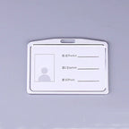 Office Metal Work Identity Badge ID Card Holder Aluminium Alloy Employee Name Cover Business Case Credit Card Holder Wallet