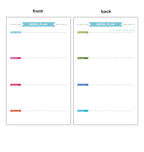 45 Sheets A5 A6A7 Loose Leaf Notebook Refill Spiral Binder Inner Page Weekly Monthly To Do Line Dot Grid Inside Paper Stationery