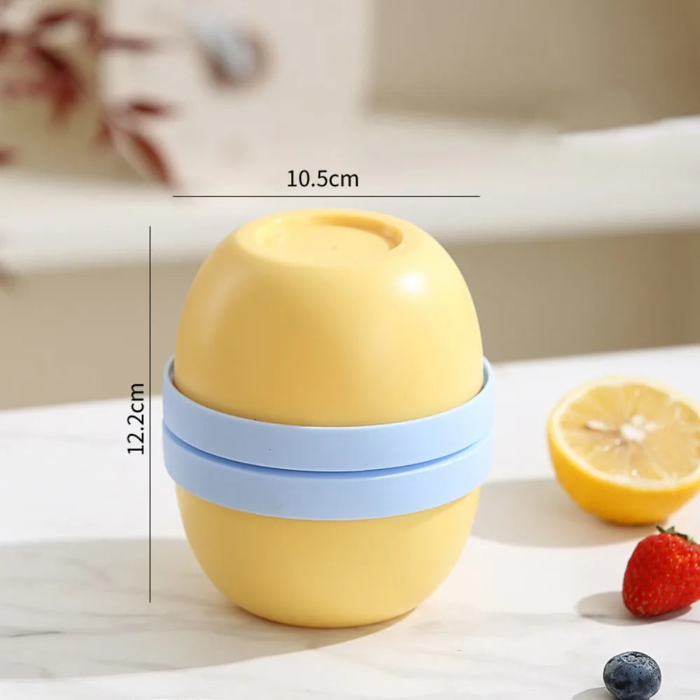 Double Layer Overnight Oats Container with Lids and Spoons Seal Breakfast Cup Milk Cup PP Large Capacity