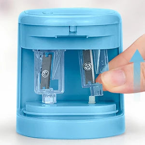 Eagle Auto Pencil Sharpener, Battery or USB Operated, Dual Holes, Dual Blades,  Portable,Office,School Supplies Stationery