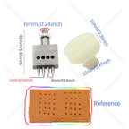 1Pcs M6 Thread Punching Suitable for European Vulcan 3 Round Spacing Cutting Dies LeatherCraft DIY Handmade Stitching Accessory