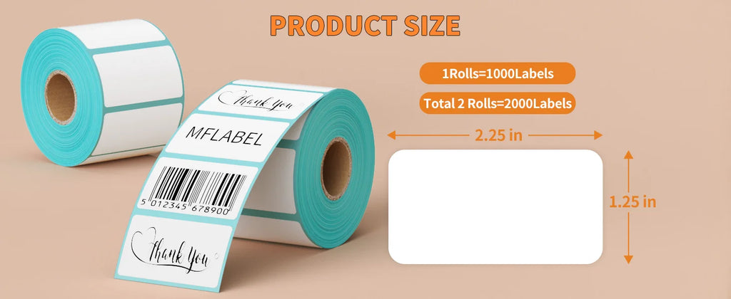 700Pcs 60x40mm Triple-Proof Thermal Labels Permanent Adhesive Stickers for Barcode Shipping Inventory Bottle Container Office