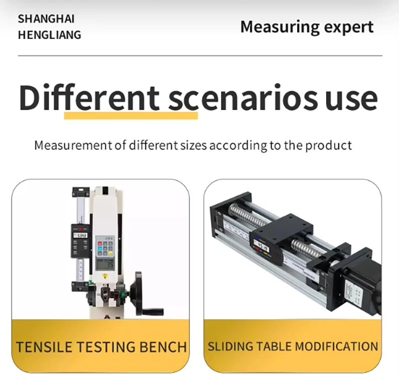 Hengliang High-Precision Stainless Steel Ruler Induction Machine Horizontal Stainless Steel Vernier Electronic Digital Caliper