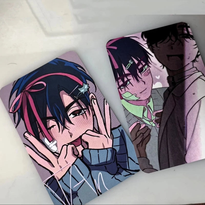 2Pcs/Set 2026 Alien Stage TV Anime Card Ivan Till Cosplay Rounded Corners LOMO Card Postcard Christmas Gifts Girls