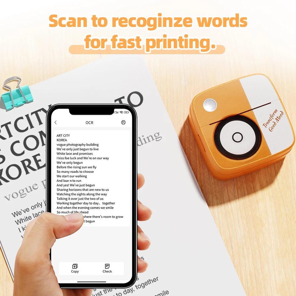 New Photo Printing Machine D2 Mini Printers Thermal Paper Stickers Paper Printer Label Sticker Printer Label Maker Printer