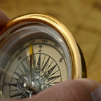 Compasses For Outdoor Adventure Retro Gold Glossy Design Hiking Camping Essential Tool With Metal Glass