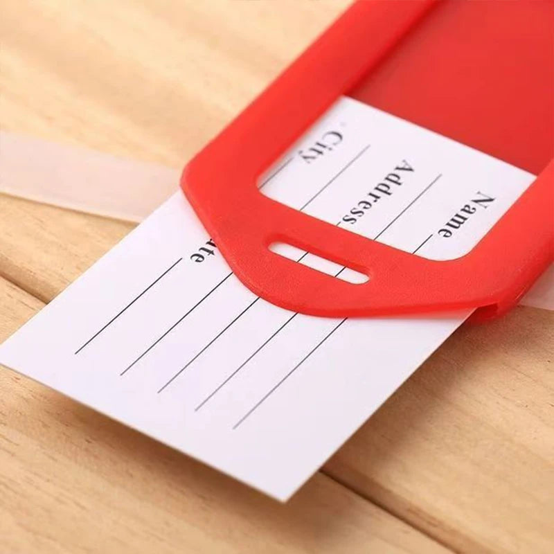 5/10PCS Luggage Tag Boarding Shipping Travel Accessory Women Men Suitcase Address Name Portable Label