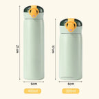 Stainless Steel Insulated Cup Double-Wall Vacuum Cup 320/460ML Leak-Proof Thermal Water Bottle With Straw For Home Outdoor Sport
