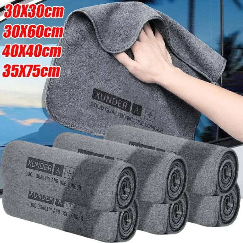 Multi Purpose Car Wash Microfiber Towel Double Sided Thick Cleaning Cloth Super Absorbent Lint Free Drying Rag for Window Table