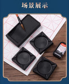 M&G Ink stone Chinese ink tray Ink stone Japanese ink stone calligraphy Ink stone ceramic ink tray Study room four treasures