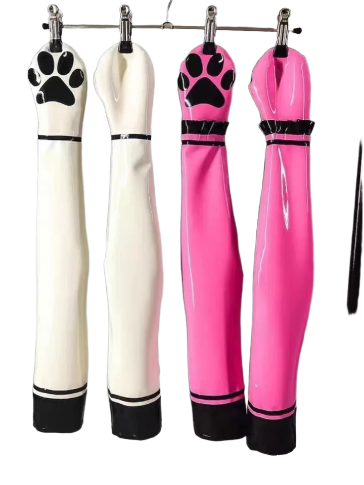 Latex cat claw gloves can be customized with different colors and sizes
