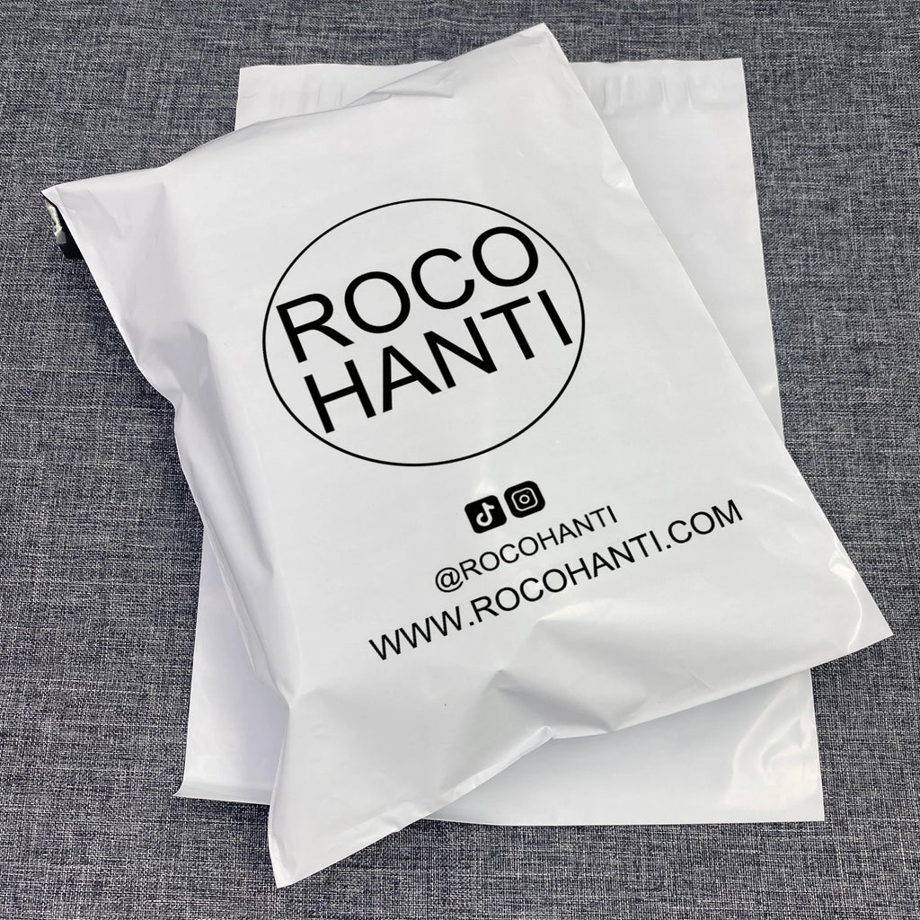 100PCS Custom LOGO Printed White Poly Mailer Mailing Bags Envelope Self Adhesive Eco Friendly Biodegradable Shipping Bag Polybag