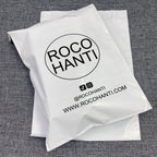100PCS Custom LOGO Printed White Poly Mailer Mailing Bags Envelope Self Adhesive Eco Friendly Biodegradable Shipping Bag Polybag