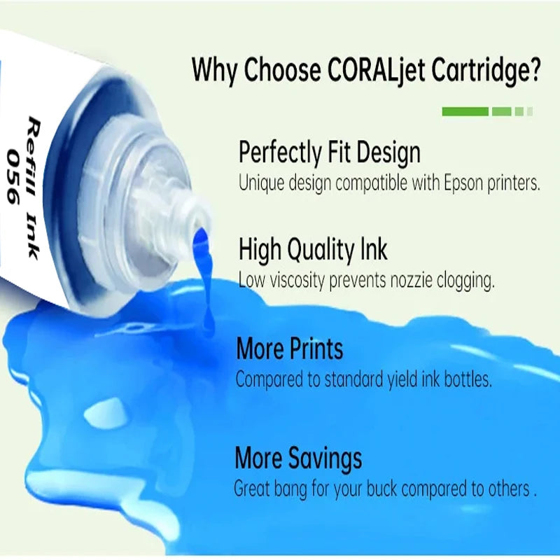 Ink 102 Compatible with Epson ET-2850 ET-4750 ET-4850 ET-2750 ET-2856 ET-3850 ET-4856 ET-15000 ET-3750 ET-2700 ET-3700 ET-3700
