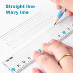 Deli Transparen Soft Ruler Set 4 in 1 Plastic Rulers for Student Drawing Mathematical Geometry School Stationery Curve Ruler