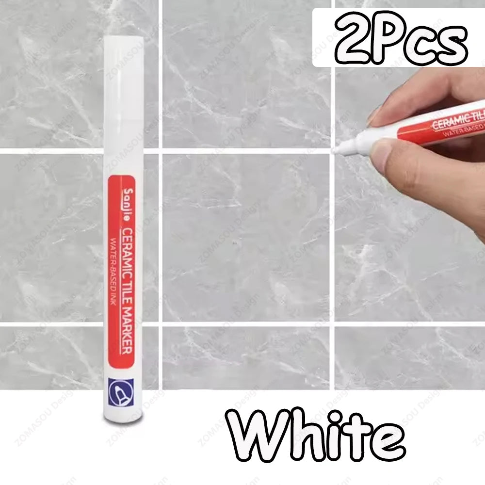 1-10Pcs 10 Colors Waterproof Tile Floor Marker Pen Wall Grout Pen for Kitchen Bathroom Ceramic Seam Paint Gap Repair Tools