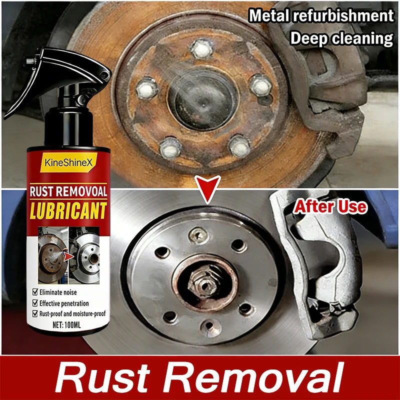 Large Capacity Powerful Car Rust Remover Spray - Exhaust/Wheel Care, Metal Powder Remover.