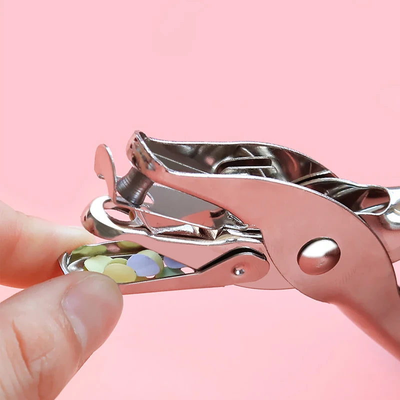 Single Hole Punch for Office and Home Use with 5 Sheet Capacity Durable Chrome Finish Paper Puncher for Efficient Document Orga