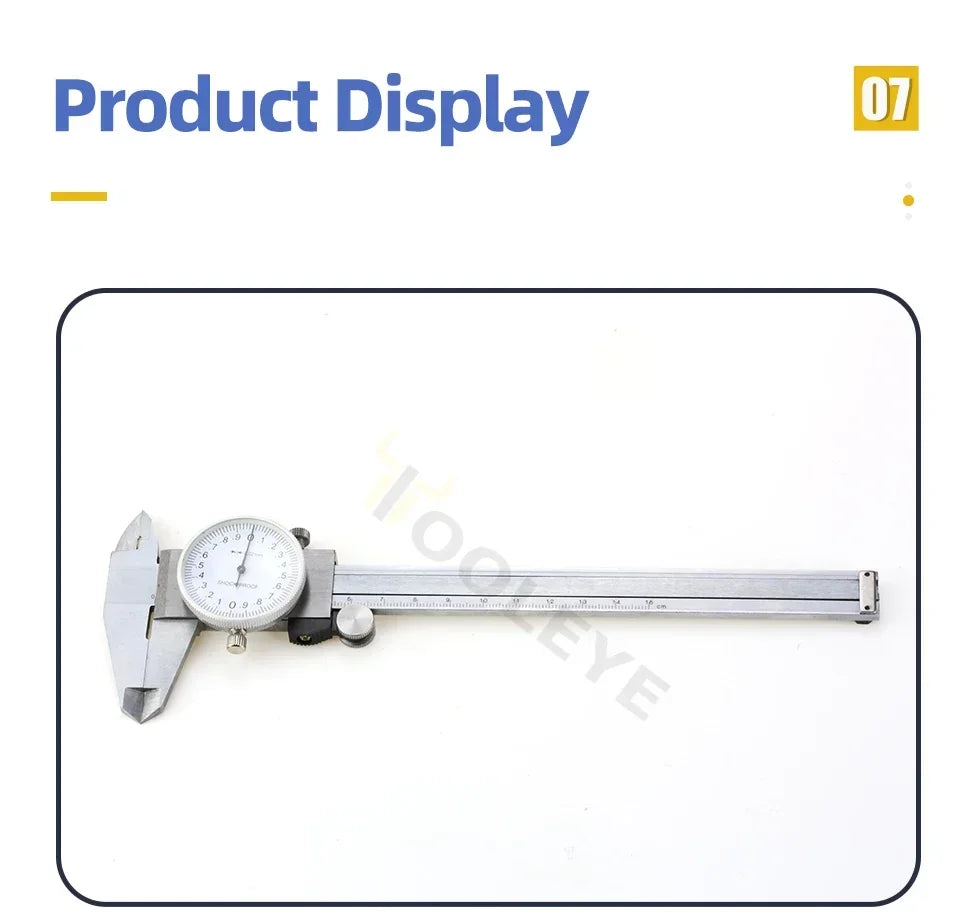 Vernier Caliper Professional Pachymeter Carpentry Tools Measuring Tool Micrometer Ruler Stainless Steel Pachometer Dial Calipers