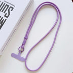 1Pc Universal Long Phone Lanyard Neck Hanging Rope Crossbody Rope With Phone Case Connection Clip