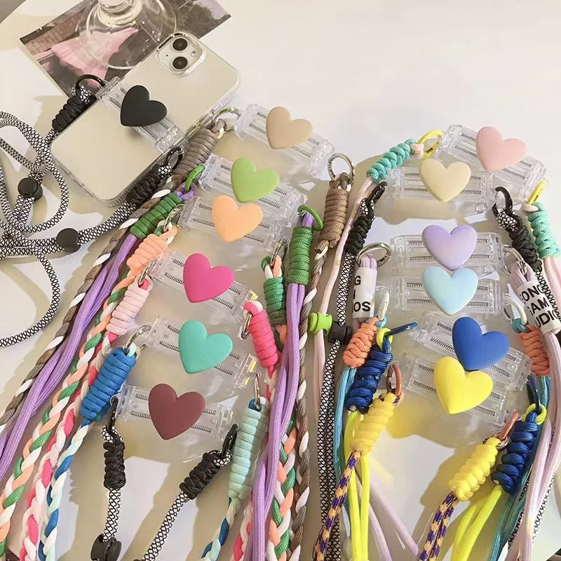 Mobile Phone Lanyard with Back Clip Mobile Phone Case Back Clip Lanyard Adjustable Mobile Phone Back Clip Long Rope